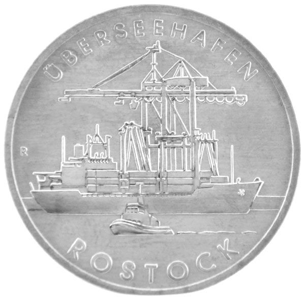 5 Mark DDR - Überseehafen Rostock 1988 (J.1619)
